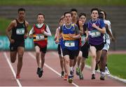 11 May 2016; Matthew Whelan, Naas CBS, leads the Minor Boys 800m. GloHealth Leinster Schools Track & Field Championships, Morton Stadium, Santry, Co. Dublin. Picture credit: Oliver McVeigh / SPORTSFILE