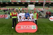 11 May 2016; The St Joseph's NS, Woodford, Galway, squad. SPAR FAI Primary School 5s National Finals, Aviva Stadium, Dublin. Picture credit: Piaras Ó Mídheach / SPORTSFILE
