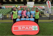 11 May 2016; The St Colman's NS, Mucklagh, Offaly, squad. SPAR FAI Primary School 5s National Finals, Aviva Stadium, Dublin. Picture credit: Piaras Ó Mídheach / SPORTSFILE