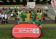 11 May 2016; The St Michael's NS, Coootehill, Cavan, squad. SPAR FAI Primary School 5s National Finals, Aviva Stadium, Dublin. Picture credit: Piaras Ó Mídheach / SPORTSFILE