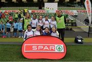 11 May 2016; The Scoil Chaitríona, Renmore, Galway, squad. SPAR FAI Primary School 5s National Finals, Aviva Stadium, Dublin. Picture credit: Piaras Ó Mídheach / SPORTSFILE