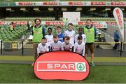 11 May 2016; The St Patrick's BNS, Galway, squad. SPAR FAI Primary School 5s National Finals, Aviva Stadium, Dublin. Picture credit: Piaras Ó Mídheach / SPORTSFILE