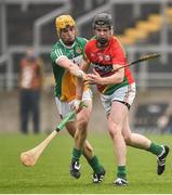 7 May 2016; Richard Kelly, Carlow, in action against Paddy Murphy, Offaly. Leinster GAA Hurling Championship Qualifier, Round 2, Offaly v Carlow. O'Connor Park, Tullamore, Co. Offaly. Picture credit: Matt Browne / SPORTSFILE