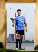 12 May 2016; Dublin stars Ali Twomey, Noelle Healy, David Treacy and Jonny Cooper helped Dublin GAA and sponsors AIG Insurance officially launch the new Dublin jersey today. Available at oneills.com and at sports outlets nationwide for €65, the jersey will be worn for the first time in a game by the Dublin minor hurlers on Saturday against Kilkenny. Pictured is Dublin hurler David Treacy. Photo by Stephen McCarthy/Sportsfile