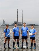 12 May 2016; Dublin stars Ali Twomey, Noelle Healy, David Treacy and Jonny Cooper helped Dublin GAA and sponsors AIG Insurance officially launch the new Dublin jersey today. Available at oneills.com and at sports outlets nationwide for €65, the jersey will be worn for the first time in a game by the Dublin minor hurlers on Saturday against Kilkenny. Pictured from left are Dublin Camogie star Ali Twomey, Dublin hurler David Treacy, Dublin footballer Jonny Cooper and Dublin Ladies Footballer Noelle Healy. Photo by Stephen McCarthy/Sportsfile