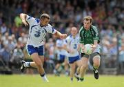 6 June 2010; Seanie Buckley, Limerick, in action against John Pheland, Waterford. Munster GAA Football Senior Championship Semi-Final, Waterford v Limerick, Fraher Field, Dungarvan, Co. Waterford. Picture credit: Brian Lawless / SPORTSFILE
