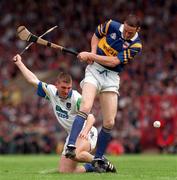 7 June 1998; Aidan Butler of Tipperary in action against Ken McGrath of Waterford during the Munster Senior Hurling Championship Semi-Final match between Waterford and Tipperary at Pairc Ui Chaoimh in Cork. Photo by Ray McManus/Sportsfile