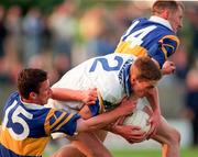 30 May 1998; Andy Hubbart of Waterford is tackled by Declan Browne, left, and Michael Spillans of Tipperary during the Munster Senior Football Championship Second Round match between Tipperary and Waterford at Ned Hall Park in Clonmel. Photo by Ray McManus/Sportsfile