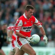 31 May 1998; Anthony Tohill of Derry during the Ulster GAA Football Senior Championship Quarter-Final match between Derry and Monaghan at Celtic Park in Derry. Photo by David Maher/Sportsfile
