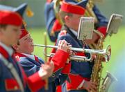 31 May 1998; A member of the Artane Boys Band performs ahead of the Leinster GAA Hurling Senior Championship Quarter-Final match between Dublin and Kilkenny at Parnell Park in Dublin. Photo by Brendan Moran/Sportsfile