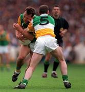 24 May 1998; Brendan Reilly of Meath in action against John Kenny of Offaly during the Leinster GAA Football Senior Championship Quarter-Final match between Meath and Offaly at Croke Park in Dublin. Photo by Ray McManus/Sportsfile