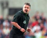 24 May 1998; Referee Brian Crowe during the Ulster Senior Football Championship Quarter-Final match between Antrim and Donegal at Casement Park in Belfast. Photo by David Maher/Sportsfile