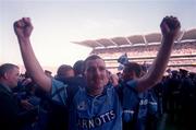 17 September 1995, Dublin's Ciaran Walsh celebrates after victory in the 1995 All Ireland Final, Dublin V Tyrone, Croke Park. Picture Credit: David Maher/SPORTSFILE