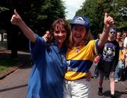 6 July 1997. Clare Fans on the way to the Munster Final. Picture Credit Damien Eagers/SPORTSFILE