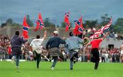 20 June 1993; Cork fans run onto the pitch after the Munster Senior Football Championship Semi-Final match between Kerry and Cork at Fitzgerald Stadium in Killarney, Kerry. Photo by David Maher/Sportsfile