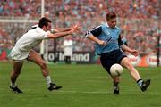 7 June 1998, Dessie Farrell Dublin in action against Ken Doyle Kildare, Leinster Football Championship. Picture Credit: Damien Eagers/SPORTSFILE