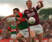 24 May 1998; Gary Fahey of Galway in action against James Horan of Mayo during the Connacht GAA Football Senior Championship Quarter-Final match between Mayo and Galway at McHale Park in Castlebar, Co. Mayo. Photo by Damien Eagers/Sportsfile