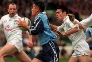 7 June 1998, Jason Sherlock Dublin in action against Ken Doyle Kildare, Leinster Football Championship. Picture Credit: Damien Eagers/SPORTSFILE