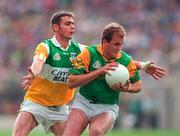 24 May 1998; John McDermott of Meath in action against James Grennan of Offaly during the Leinster GAA Football Senior Championship Quarter-Final match between Meath and Offaly at Croke Park in Dublin. Photo by Ray McManus/Sportsfile