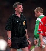 31 May 1998; Referee Johnny McDonnell during the Munster Senior Hurling Championship Quarter-Final match between Limerick and Cork at the Gaelic Grounds in Limerick. Photo by Ray McManus/Sportsfile