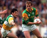 24 May 1998; John McDermott of Meath in action against Vinny Claffey of Offaly during the Leinster GAA Football Senior Championship Quarter-Final match between Meath and Offaly at Croke Park in Dublin. Photo by Ray McManus/Sportsfile