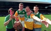 14 June 1998; Kevin Martin of Offaly celebrates with supporters  after the Leinster Senior Hurling Championship Semi-Final match between Offaly and Wexford at Croke Park in Dublin. Photo by Ray McManus/Sportsfile