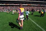 14 June 1998; Larry Murphy of Wexford leaves the field after the Leinster Senior Hurling Championship Semi-Final match between Offaly and Wexford at Croke Park in Dublin. Photo by Ray McManus/Sportsfile