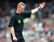 24 May 1998; Referee Pat Aherne during the Leinster GAA Senior Hurling Championship Quarter-Final match between Offaly and Meath at Croke Park in Dublin. Photo by Ray McManus/Sportsfile