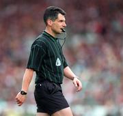 24 May 1998; Referee Pat Casserly during the Leinster GAA Football Senior Championship Quarter-Final match between Meath and Offaly at Croke Park in Dublin. Photo by Ray McManus/Sportsfile