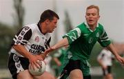 31 May 1998; Paul Taylor of Sligo in action against Barry McShane of London during the Connacht GAA Football Senior Championship Quarter-Final match between London and Sligo at Emerald GAA Grounds, Ruislip. Photo by Damien Eagers/Sportsfile
