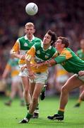 24 May 1998; Roy Malone of Offaly in action against Donal Curtis of Meath during the Leinster GAA Football Senior Championship Quarter-Final match between Meath and Offaly at Croke Park in Dublin. Photo by Ray McManus/Sportsfile