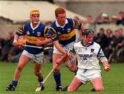 2 June 1996; Sean Cullinane of Waterford in action against Declan Ryan and Liam Cahill of Tipperary during the Munster Senior Hurling Championship Quarter-Final match between Waterford and Tipperary at Walsh Park in Waterford. Photo by David Maher/Sportsfile