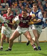 7 June 1998; Thomas Cleary of Westmeath in action against Denis Lalor of Laois during the Leinster Senior Football Championship Quarter-Final match between Laois and Westmeath at Croke Park in Dublin. Photo by Damien Eagers/Sportsfile