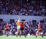 July 1992; Action from the Ulster Senior Hurling Championship Final match between Down and Antrim at Casement Park in Belfast. Photo by David Maher/Sportsfile