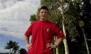 13 June 2001; Brian O'Driscoll stands for a portrait during a British and Irish Lions Press Conference & Media Day in Queensland, Australia. Photo by Matt Browne/Sportsfile