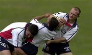 11 June 2001; Jason Robinson is tackled by Matt Dawson, right, and Martin Corry during a British and Irish Lions Training Session at Dairy Farmers Stadium in Townsville in Queensland, Australia. Photo by Matt Browne/Sportsfile