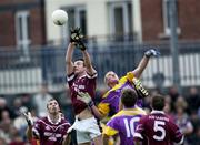 16 June 2001; John Keane of Westmeath in action against Willie Carley of Wexford during the Bank of Ireland All-Ireland Senior Football Championship Qualifier Round 1 Replay match between Westmeath and Wexford at Cusack Park in Mullingar, Westmeath. Photo by Ray McManus/Sportsfile