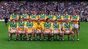 17 June 2001; The Offaly team during the Bank of Ireland Leinster Senior Football Championship Semi-Final match between Dublin and Offaly at Croke Park in Dublin. Photo by Ray McManus/Sportsfile