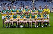 17 June 2001; The Offaly team ahead of the Leinster Junior Football Championship Semi-Final match between Offaly and Westmeath at Croke Park in Dublin. Photo by Ray McManus/Sportsfile