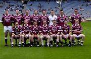 17 June 2001; The Westmeath team ahead of the Leinster Junior Football Championship Semi-Final match between Offaly and Westmeath at Croke Park in Dublin. Photo by Ray McManus/Sportsfile