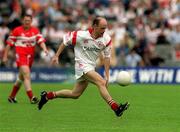 17 June 2001; Peter Canavan of Tyrone during the Bank of Ireland Ulster Senior Football Championship Semi-Final match between Tyrone and Derry at St Tiernach's Park in Clones, Monaghan. Photo by Damien Eagers/Sportsfile