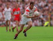 17 June 2001; Barry Mulligan of Tyrone during the Bank of Ireland Ulster Senior Football Championship Semi-Final match between Tyrone and Derry at St Tiernach's Park in Clones, Monaghan. Photo by Damien Eagers/Sportsfile