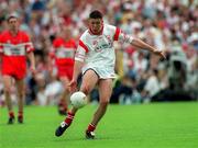 17 June 2001; Sean Cavanagh of Tyrone during the Bank of Ireland Ulster Senior Football Championship Semi-Final match between Tyrone and Derry at St Tiernach's Park in Clones, Monaghan. Photo by Damien Eagers/Sportsfile