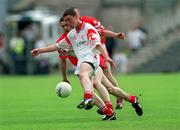 17 June 2001; Tommy McGuigan of Tyrone during the Bank of Ireland Ulster Senior Football Championship Semi-Final match between Tyrone and Derry at St Tiernach's Park in Clones, Monaghan. Photo by Damien Eagers/Sportsfile