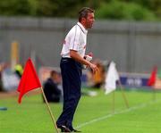 17 June 2001; Tyrone manager Liam Donnelly during the Bank of Ireland Ulster Senior Football Championship Semi-Final match between Tyrone and Derry at St Tiernach's Park in Clones, Monaghan. Photo by Damien Eagers/Sportsfile