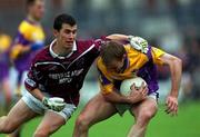 16 June 2001; Philip Wallace of Wexford in action against Dessie Dolan of Westmeath during the Bank of Ireland All-Ireland Senior Football Championship Qualifier Round 1 Replay match between Westmeath and Wexford at Cusack Park in Mullingar, Westmeath. Photo by Ray McManus/Sportsfile