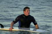 18 June 2001; Brian O'Driscoll takes part in some surfing with his team-mates during a British and Irish Lions Rest Day at Manly Beach in New South Wales, Australia. Photo by Matt Browne/Sportsfile