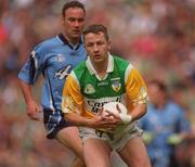 17 June 2001; Barry Mooney of Offaly during the Bank of Ireland Leinster Senior Football Championship Semi-Final match between Dublin and Offaly at Croke Park in Dublin. Photo by Ray Lohan/Sportsfile