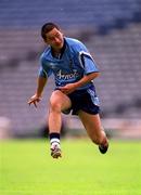 17 June 2001; Jason Sherlock of Dublin during the Bank of Ireland Leinster Senior Football Championship Semi-Final match between Dublin and Offaly at Croke Park in Dublin. Photo by Ray McManus/Sportsfile
