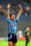 17 June 2001; Colin Moran of Dublin during the Bank of Ireland Leinster Senior Football Championship Semi-Final match between Dublin and Offaly at Croke Park in Dublin. Photo by Ray McManus/Sportsfile